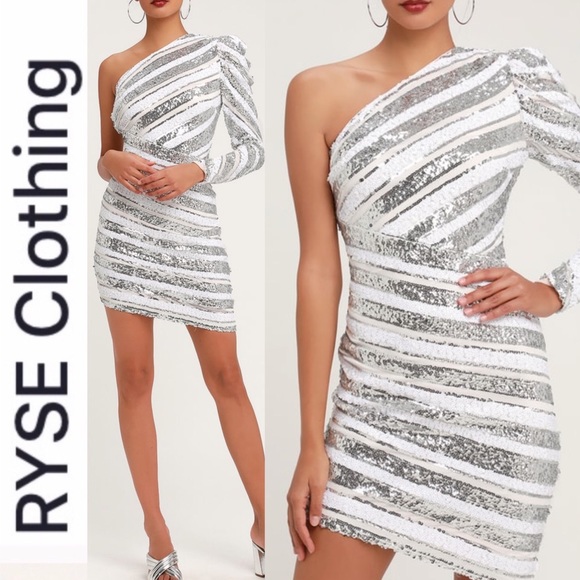 RYSE Dresses & Skirts - 🆕 RYSE the Label Silver Sequin Bodycon Dress